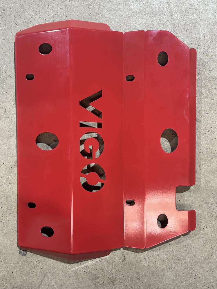 2005-2015 TOYOTA HILUX SKID PLATE RED (BASH PLATE)