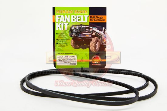 Fan Belt Kit To Suit Ford Ranger PJ WLAT 3.0L 12/2006-3/2009