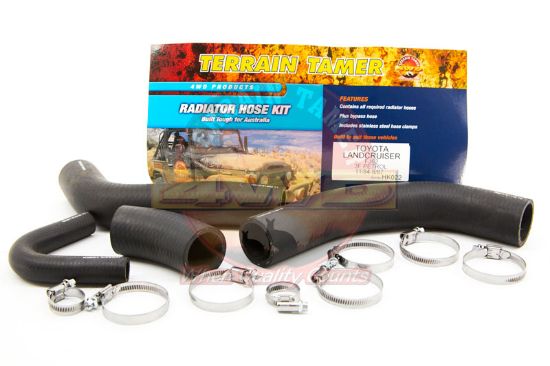 Radiator Hose Kit To Suit Toyota Landcruiser FJ62 3F 4.0L 11/1984-8/1987 HK-022