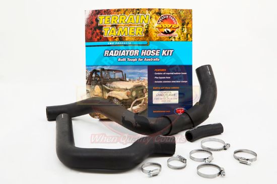 Radiator Hose Kit To Suit Toyota Landcruiser BJ74 13BT 3.4L 10/1985-1/1990