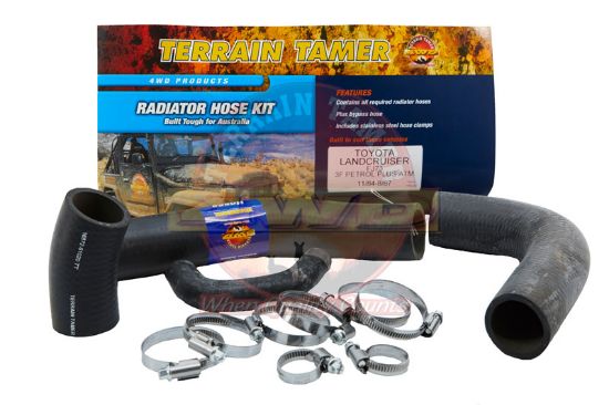 Radiator Hose Kit To Suit Toyota Landcruiser FJ73 3F 4.0L 11/1984-8/1987