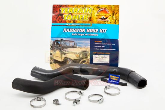 Radiator Hose Kit To Suit Toyota Landcruiser FZJ75 1FZ 4.5L 1/1992-8/1999