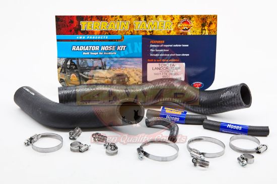 Radiator Hose Kit To Suit Toyota Landcruiser HDJ78 1HDFT 4.2L 8/2001-