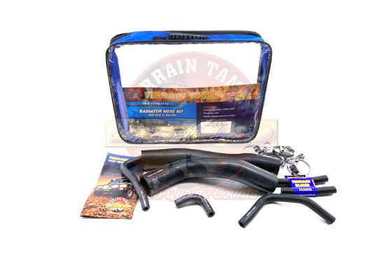 Blue Silicone Radiator Hose Kit For Land Cruiser HDJ80 1HD-T/FT Turbo 4.2L - 3-Ply, 85 PSI - Transmotor2013
