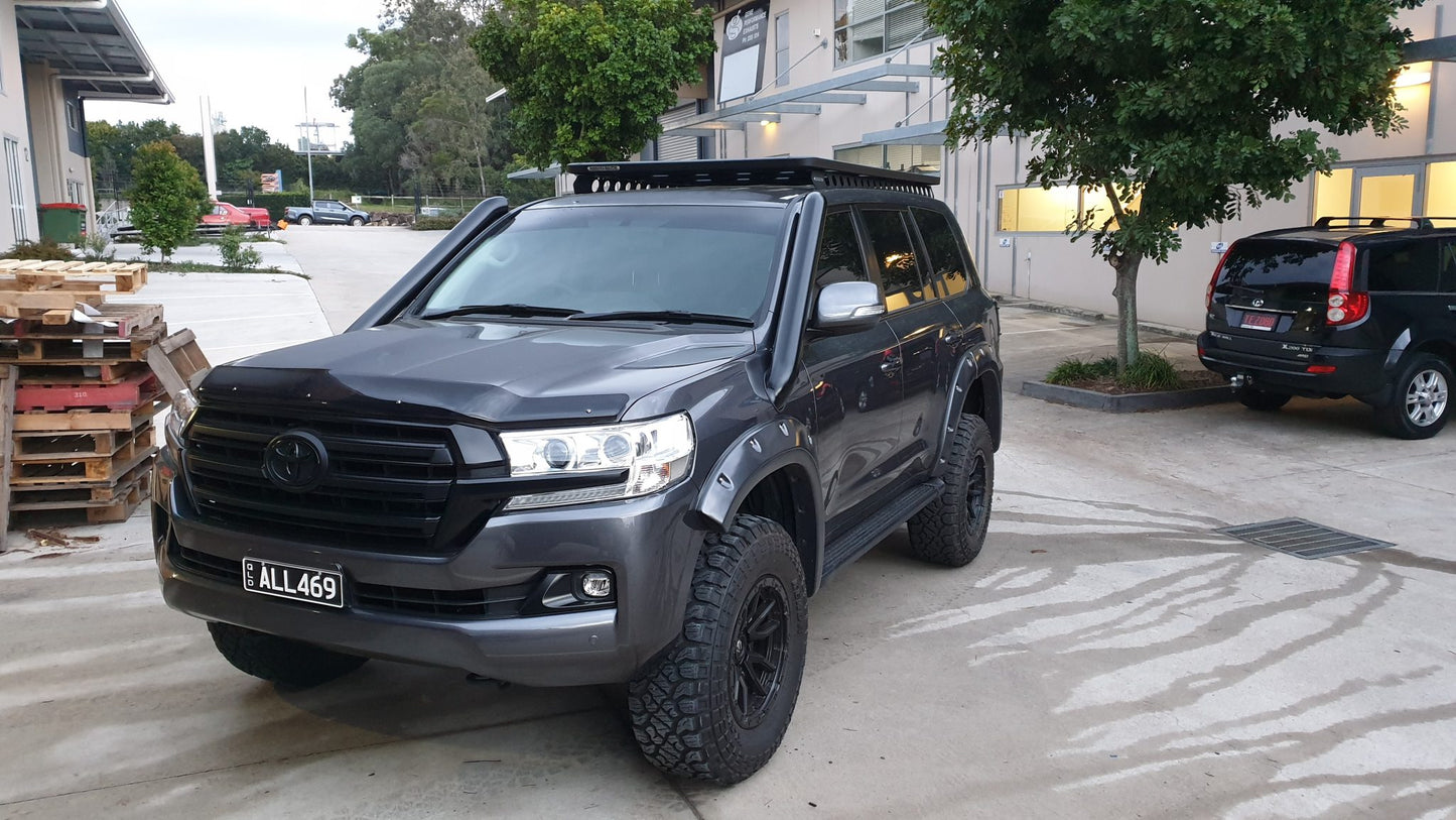 Toyota Landcruiser 200 Series 4″ DUAL Stainless Steel Snorkel Kit (Short Entry)