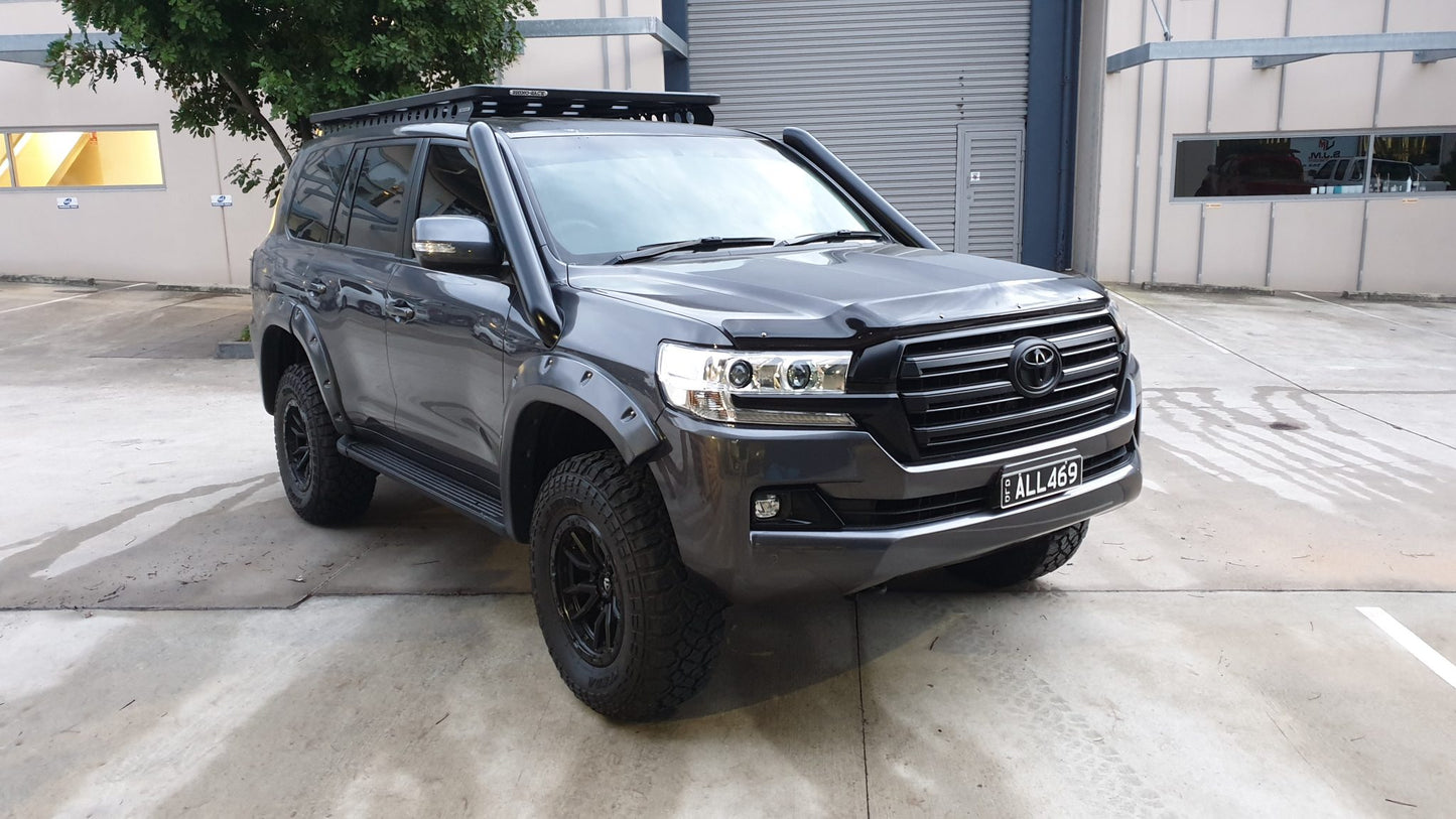 Toyota Landcruiser 200 Series 4″ DUAL Stainless Steel Snorkel Kit (Short Entry)
