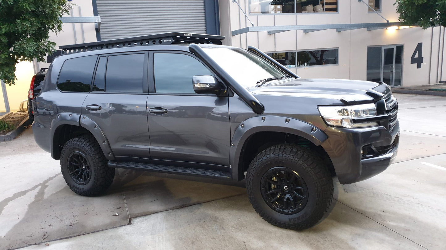 Toyota Landcruiser 200 Series 4″ DUAL Stainless Steel Snorkel Kit (Short Entry)