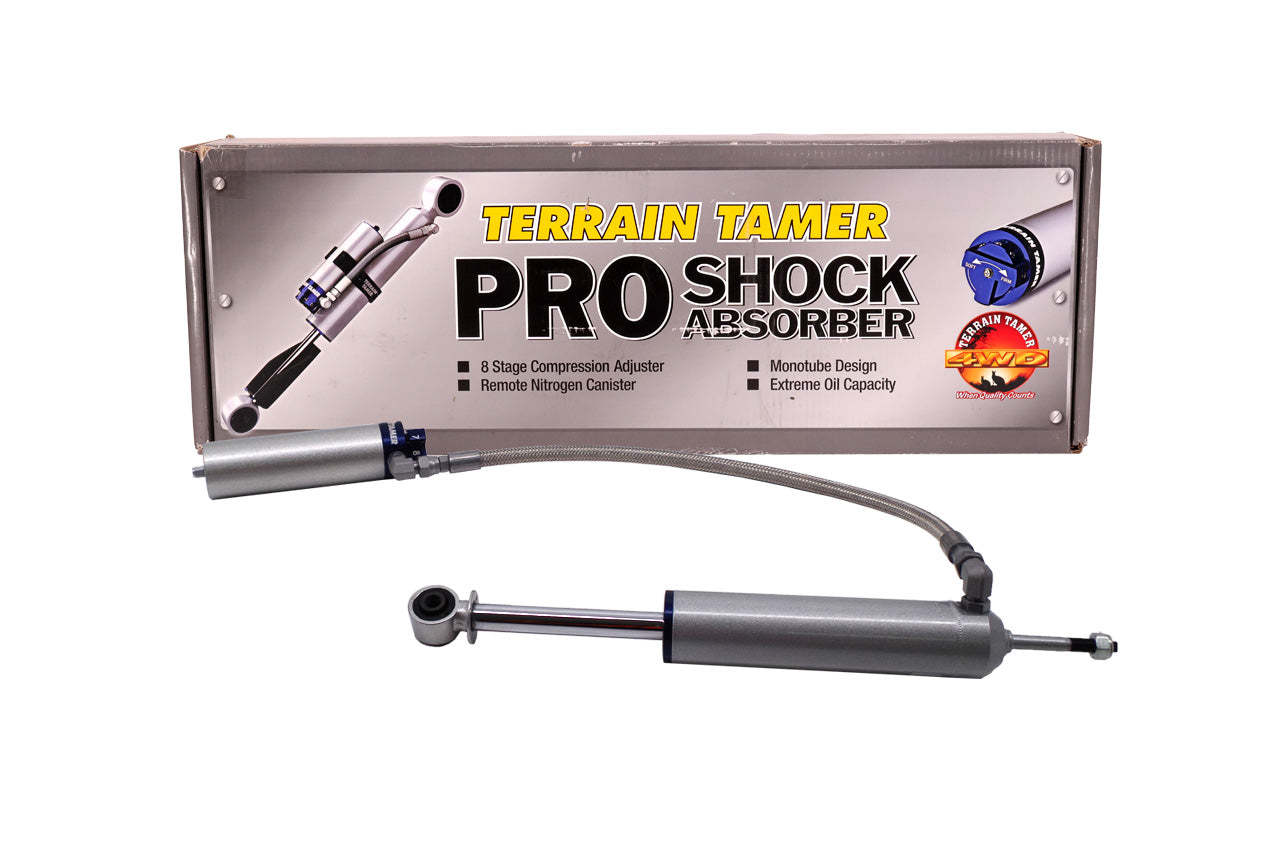 SHOCK ABSORBER FRT PAIR REMOTE RES 8 STAGE ADJUST 40MM LIFT - TPS001 - TFS77 - 7/03-9/06