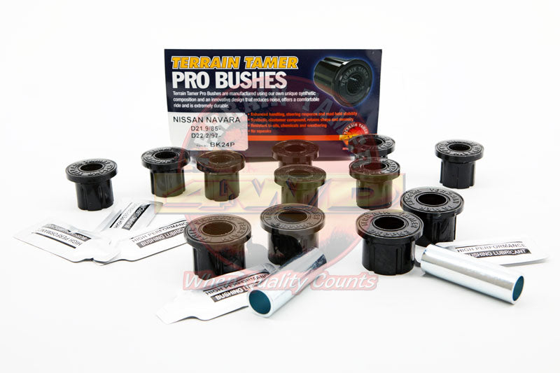 KIT SHACKLE BUSH PRO BUSH SYNTHETIC - D21 - BK24P - 9/1985-