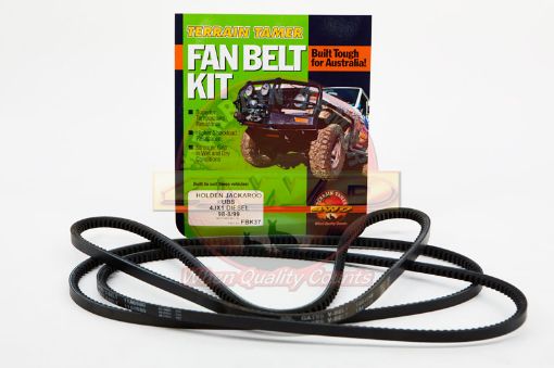 Fan Belt Kit Fan & A/c 4JX1 3L Diesel 1998-8/99 Fit For Jackaroo Ubs - Terrain Tamer FBK37