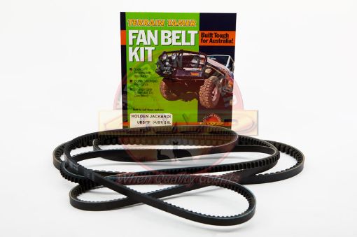 Fan Belt Kit Fan Power Steering & A/c 4JB1 2.8L Diesel Fit For Rodeo Tf & Jackaroo Ubs - Terrain Tamer FBK40