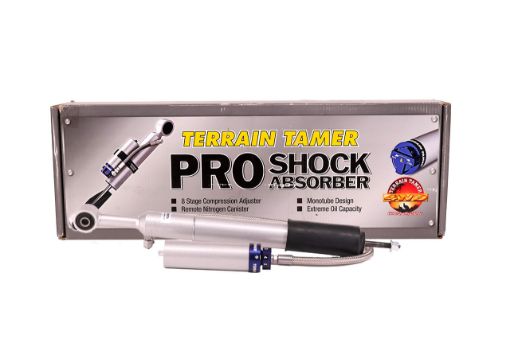 Shock Absorber Frt Pair Remote Res 8 Stage Adjust 40MM Lift Fit For Prado KDJ150, Prado KZJ120, Prado RZJ120 & 4 Runner UZN215 - Terrain Tamer TPS0027