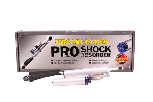 Shock Absorber Rear Pair Remote Res 8 Stage Adjust 50MM Lift Fit For Landcruiser FZJ100, Landcruiser HDJ100 & Landcruiser UZJ100 - Terrain Tamer TPS0033