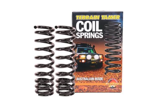 Coils Frt Raised 40MM to 100KG with B/bar & Winch Tapered Wi Fit For Xterra N50, Frontier D40, Navara D40 & Pathfinder R51 - Terrain Tamer TTCS-2403T