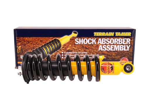 Coil Over Shock Assy Pair Raised 40MM to 100KG with B/b & W Fit For Xterra N50, Frontier D40, Navara D40 & Pathfinder R51 - Terrain Tamer TTCSA-003HD