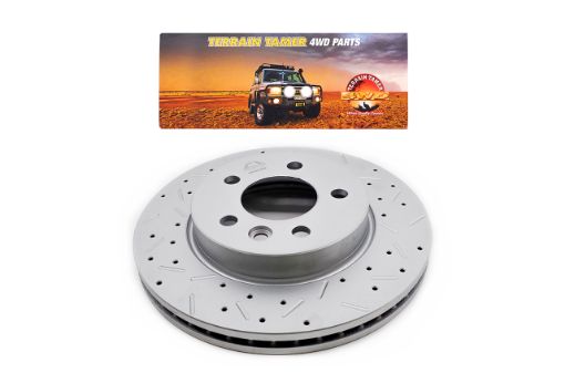 T/t Dimpled & Slotted Rotor Front Fit For Amarok Px - Terrain Tamer 2H0615301AHP