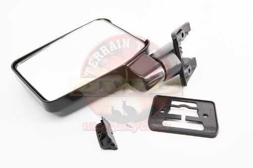 Mirror Assy Exterior R/H Black Fit For Landcruiser FJ60, Landcruiser FJ62, Landcruiser HJ60 & Landcruiser HJ61 - Terrain Tamer 87910-90A07TT