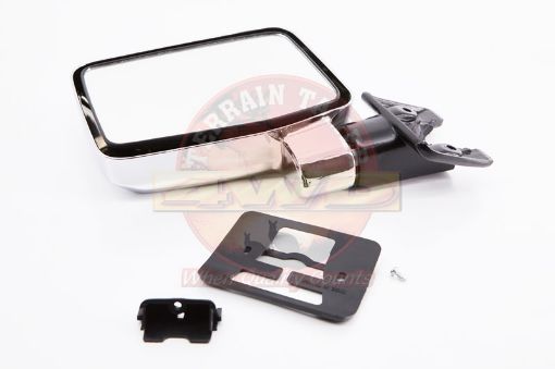 Mirror Assy Exterior R/H Chrome Fit For Landcruiser FJ60, Landcruiser FJ62, Landcruiser HJ60 & Landcruiser HJ61 - Terrain Tamer 87910-90A09TT