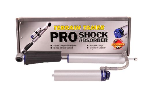 Shock Absorber Frt Pair Remote Res 8 Stage Adjust 50MM Lift Fit For Landcruiser BJ75, Landcruiser FJ75, Landcruiser FZJ75 & Landcruiser HZJ75 - Terrain Tamer TPS007