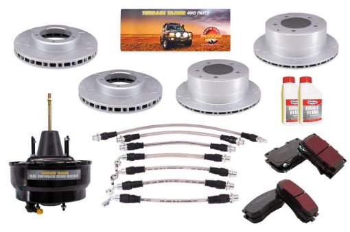 Tt Fortified Brake Upgrade Kit Disc Rear Fit For Landcruiser HZJ78, Landcruiser HZJ79, Landcruiser VDJ76 & Landcruiser VDJ78 β TTFBK2 - Terrain Tamer TTFBK2