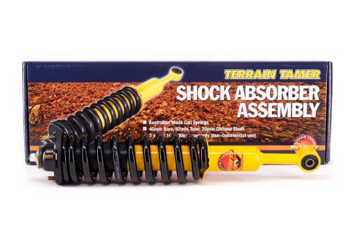 Coil Over Shock Assy Pair Raised 40MM Petrol Engine Std Load Fit For Hilux GGN25 - Terrain Tamer TTCSA-001PET