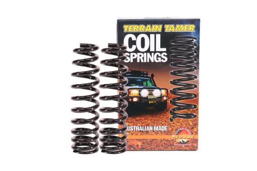 Coils Frt Raised 40MMM to 100KG W/bar Tapered Wire V6 V8 Fit For Landcruiser Grj200/uzj200/vdj200 - Terrain Tamer TTCS-2366TK