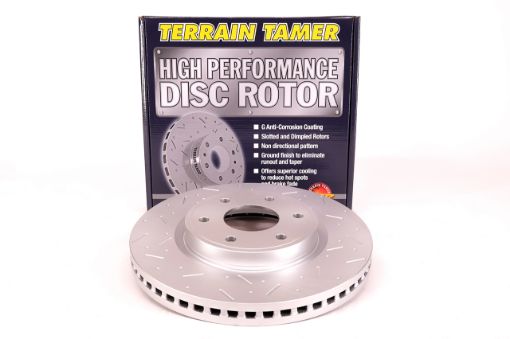 T/t Dimpled & Slotted Rotor Front Fit For Patrol Gu-y62 - Terrain Tamer 40206-1LB1AHP