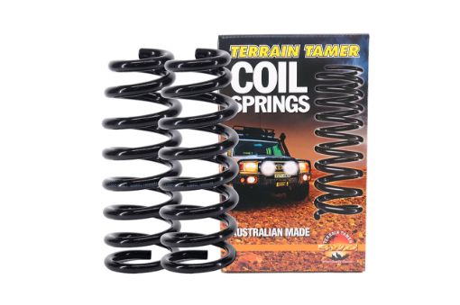 Coil Spring Pair Front Up to 50KG 25MM Raise 4 Cylinder - Terrain Tamer TTCS-2557T