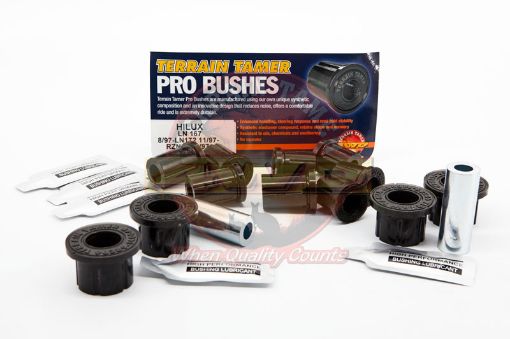 Kit Shackle Bush Pro Bush Synthetic Fit For Hilux KDN165, Hilux KZN165, Hilux LN167 & Hilux LN172 - Terrain Tamer BK12P
