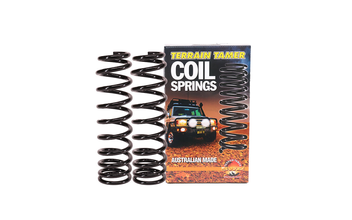 Coils Front Raised 50MM See Notes for Specifications Fit For Landcruiser Fzj78/79, Landcruiser Gdj76/78/79, Landcruiser GRJ71 & Landcruiser Grj78/79