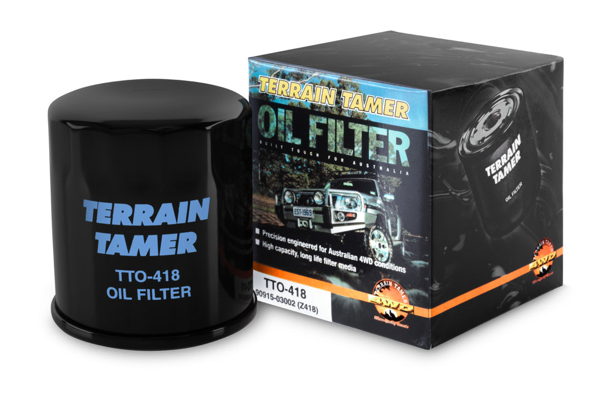 Tt Oil Filter Z418 (fzj78/79/80/105 Aus Spec) Spin on Filt Fit For Hilux GUN126, Hilux GUN136, Landcruiser FZJ70 & Landcruiser FZJ73