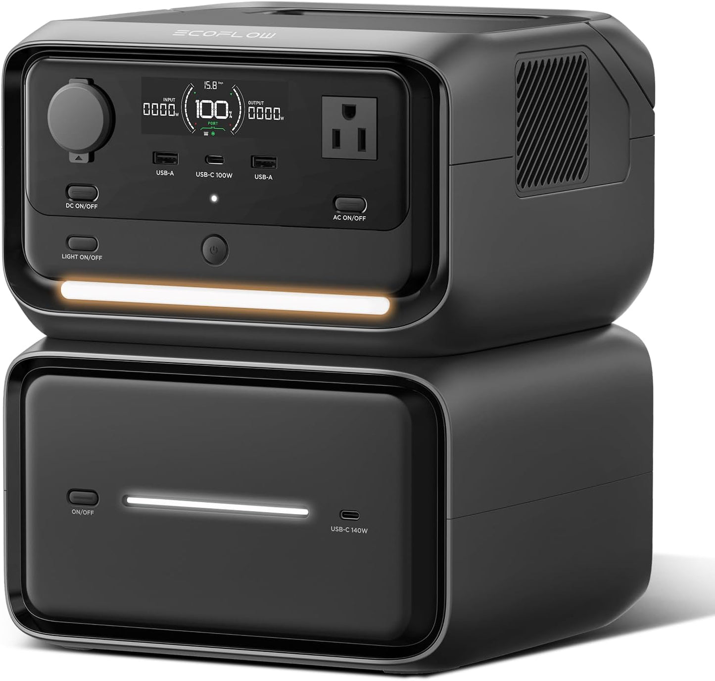 EcoFlow EB600 Extra Lithium Battery pack for River 3 Plus & River 3 Max Plus with 572Wh (47Ah@12V) Power Capacity