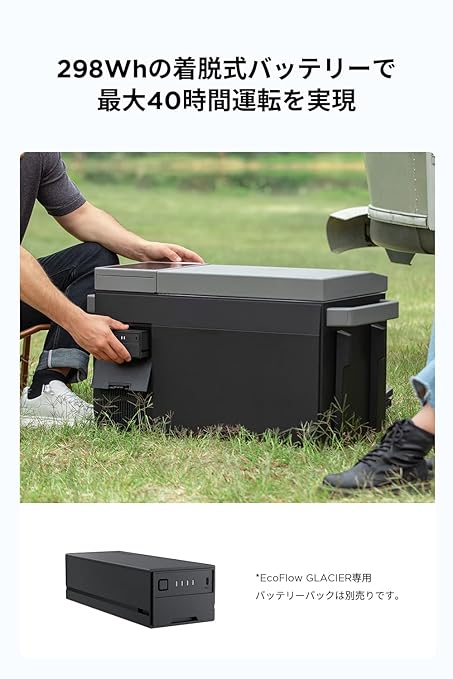 Ecoflow Glacier 38L fridge and freezer with Ice maker and Wheel/Pull-rod. (Optional plug in Battery to be purchased separately)