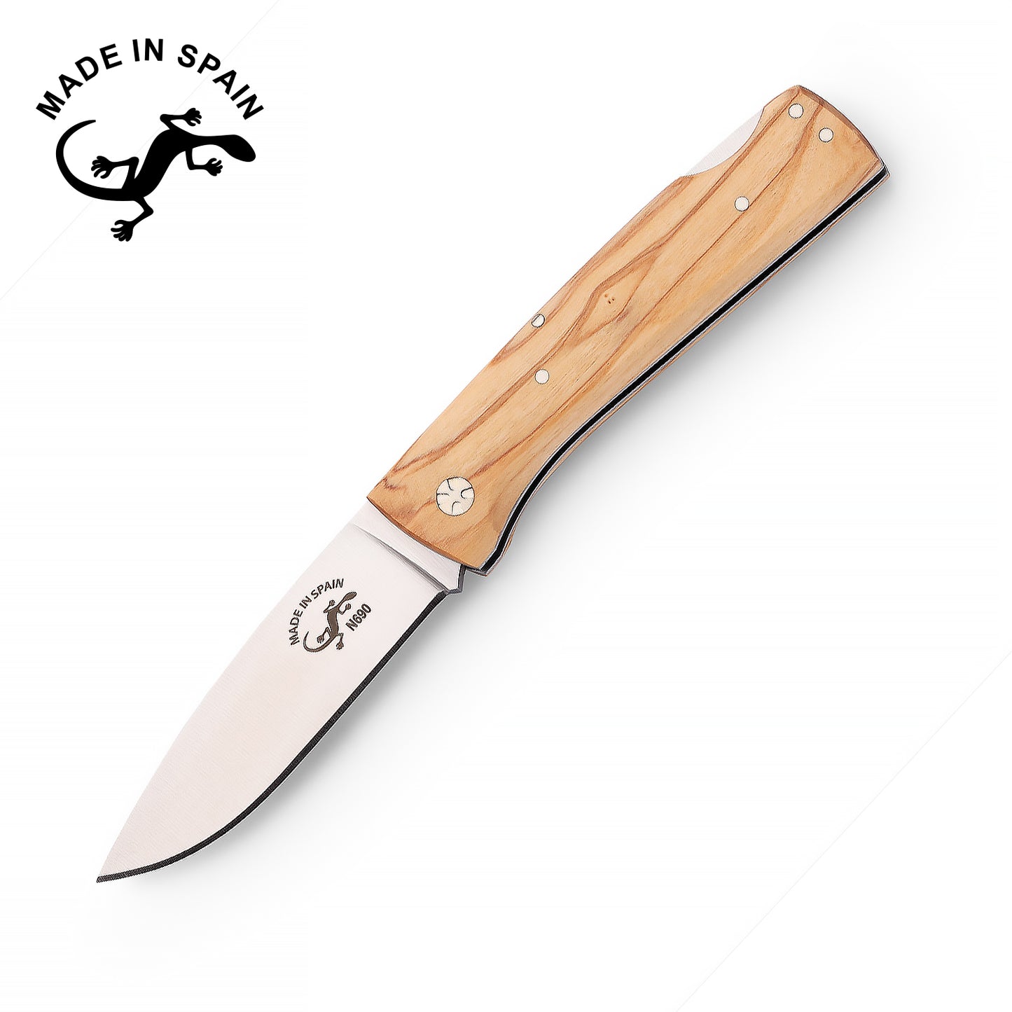 Salamandra Aura Olive Wood N690 Pocket Knife