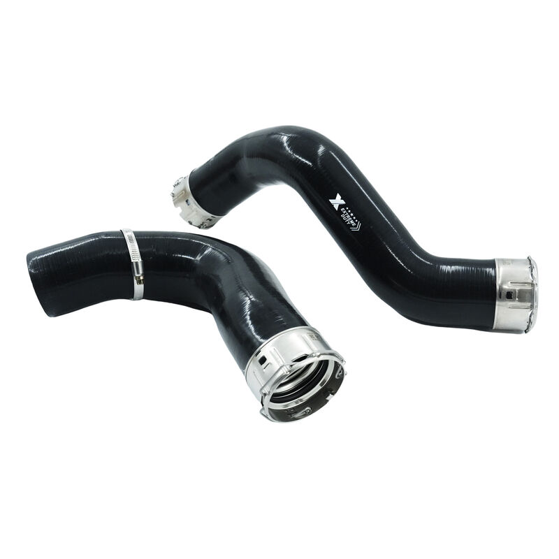 2 x Intercooler Hot & Cold Side Silicone Hose Fit For Nissan Navara D23 NP300 2.3L M9T Turbo