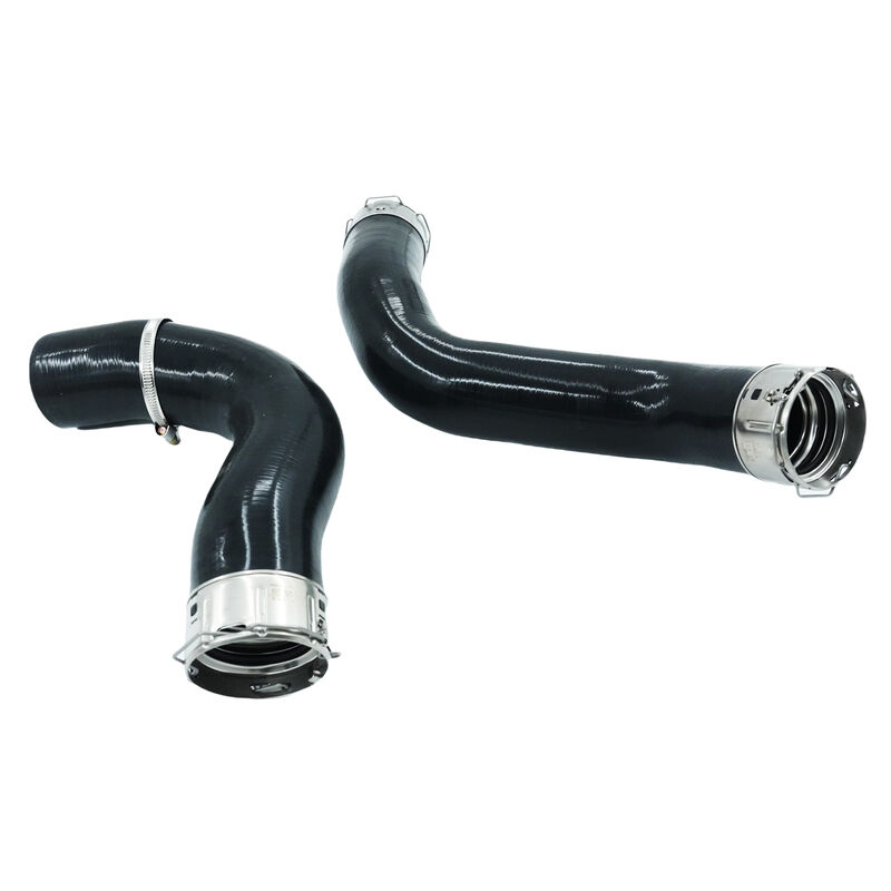 2 x Intercooler Hot & Cold Side Silicone Hose Fit For Nissan Navara D23 NP300 2.3L M9T Turbo