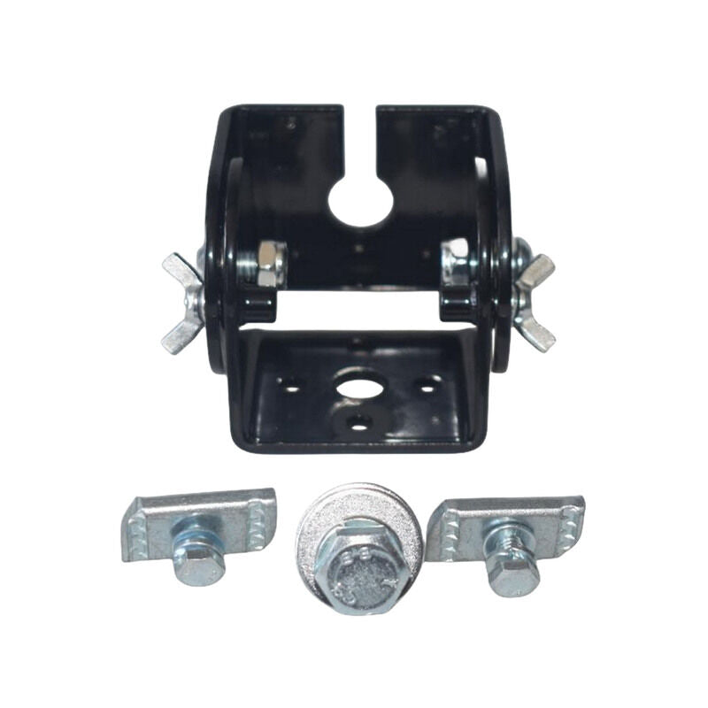 Black Aerial Antenna Mount Bracket w/17mm Hole 4 Positions Folding Bracket