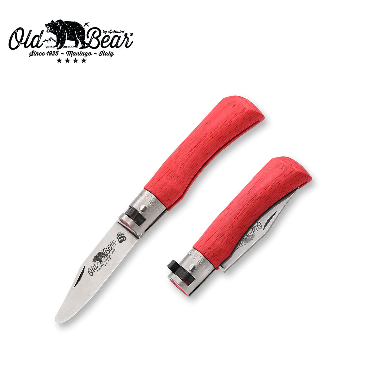 Old Bear Young Pocket Knife Red - XS