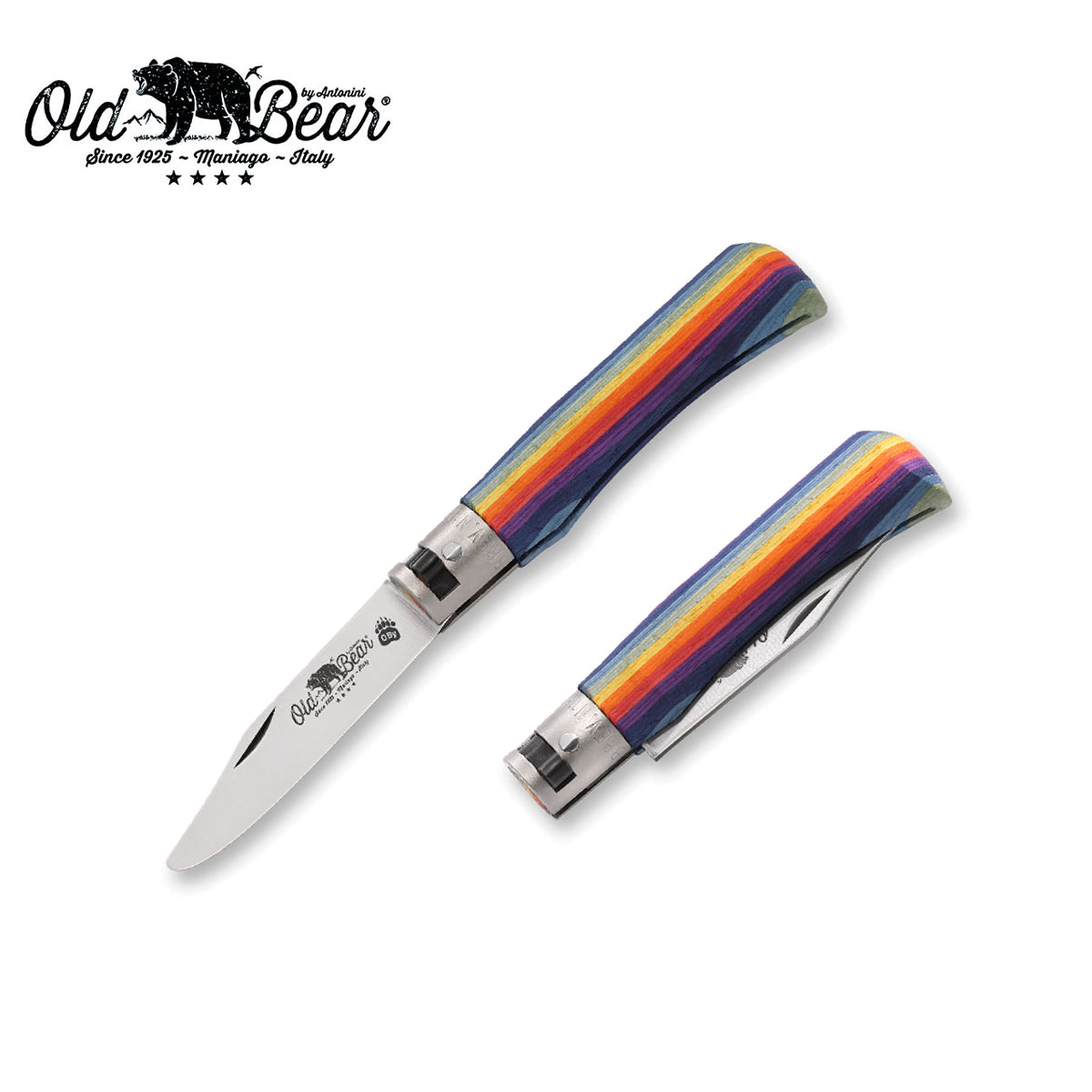 Old Bear Young Pocket Knife Rainbow - S