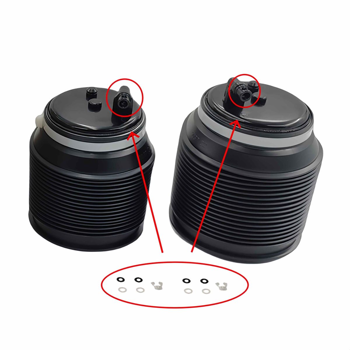 2 Pcs Rear Suspension Air Spring Bag Fit For Lexus GX460 For Toyota Prado 150 J150 2009-2024