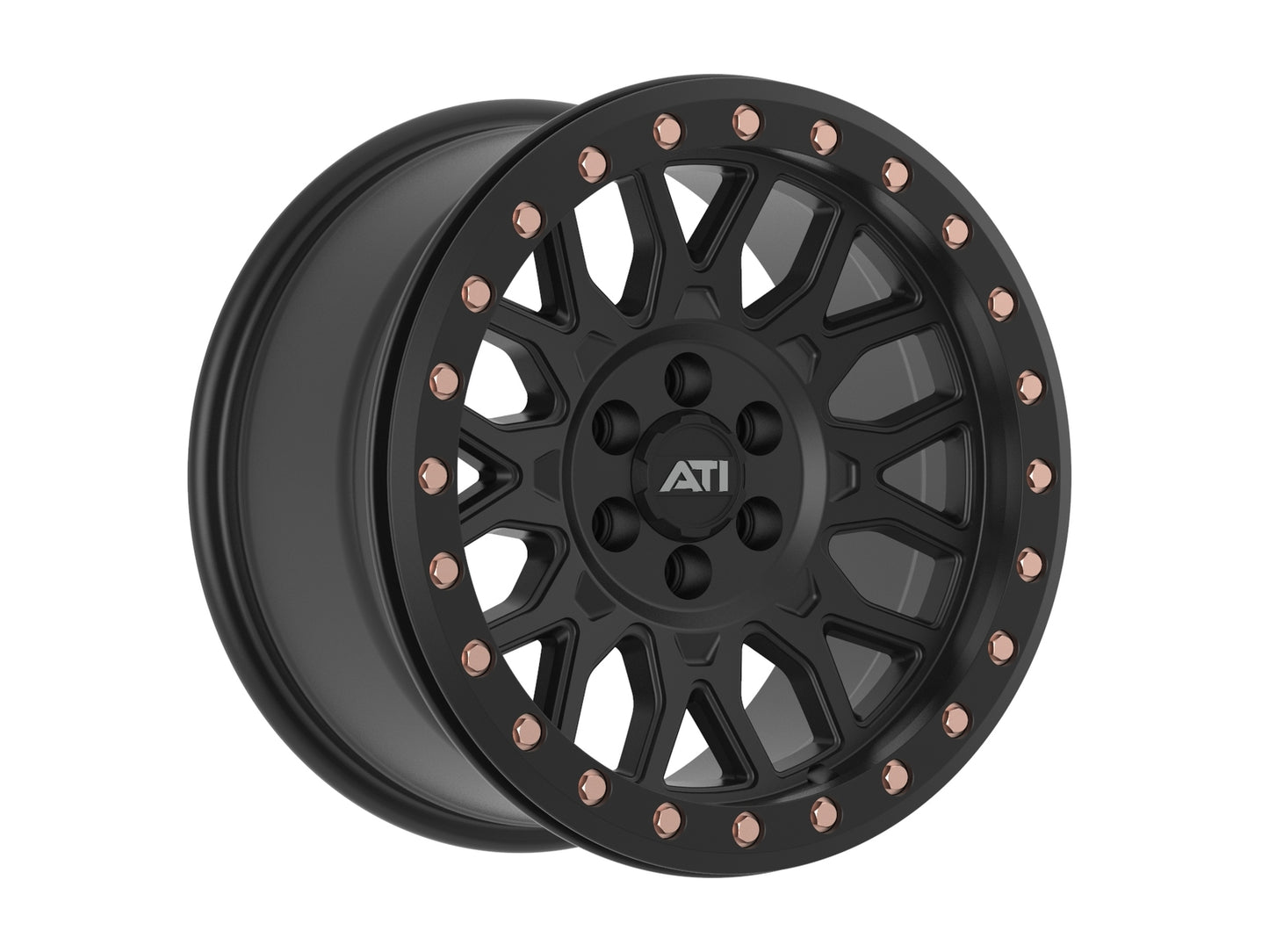 ATI - AT-01 17X8.5 HYBRID BEADLOCK WHEEL - BLACK (6X114.3)
