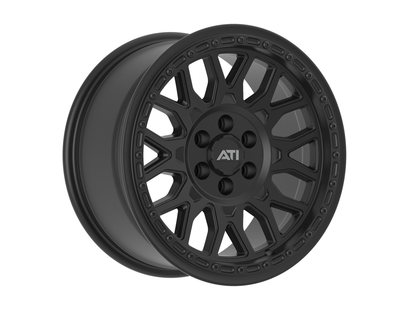 ATI - AT-01 17X8.5 HYBRID BEADLOCK WHEEL - BLACK (6X114.3)