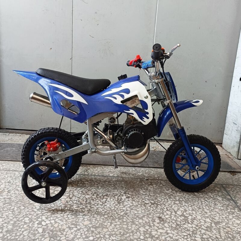 Upgrade Blue Mini Motor Kids Dirt Bike Pocket Motorcycle Monkey ATV Toys 49CC 2 Stroke With 2 Wheels
