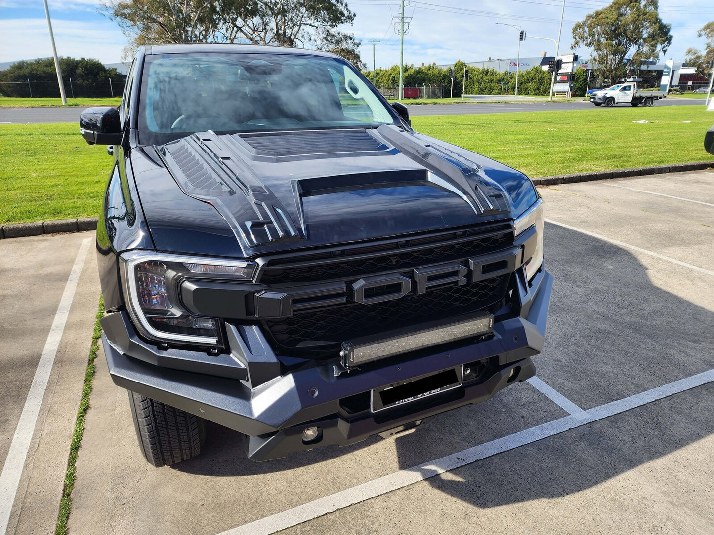 MONSTER BONNET SCOOP TO SUIT FORD RANGER T9 2022 2023 WILDTRAK/SPORT/XLT/XL