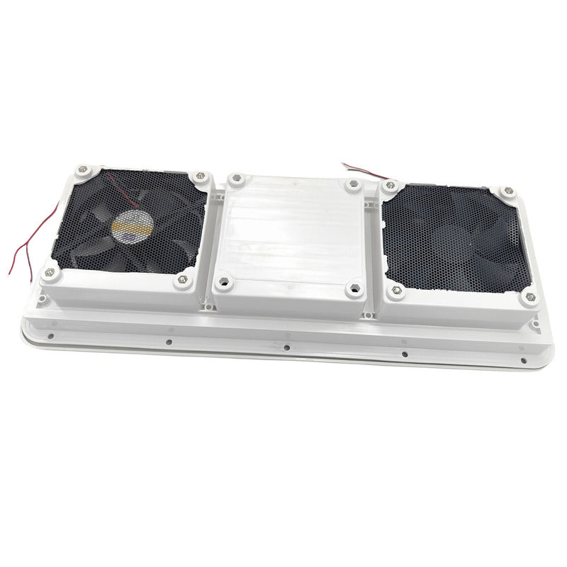 12V Fridge Vent With Fan RV Trailer Caravan Side Air Outlet Ventilation Exhaust Fan