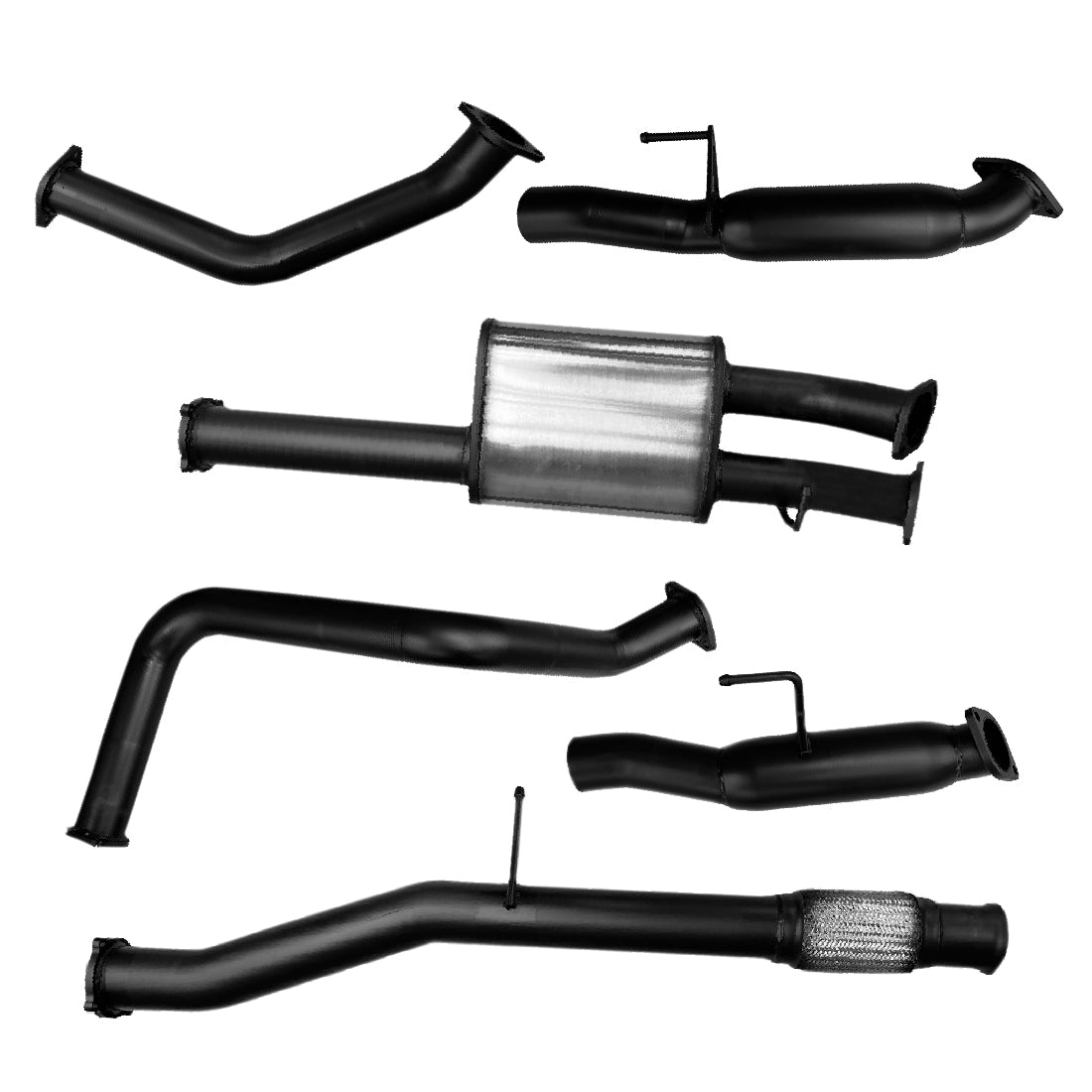 Chevrolet Silverado 1500 Exhaust 6.2L V8 Cat Back Single 3.5" to 3" Dual Systems