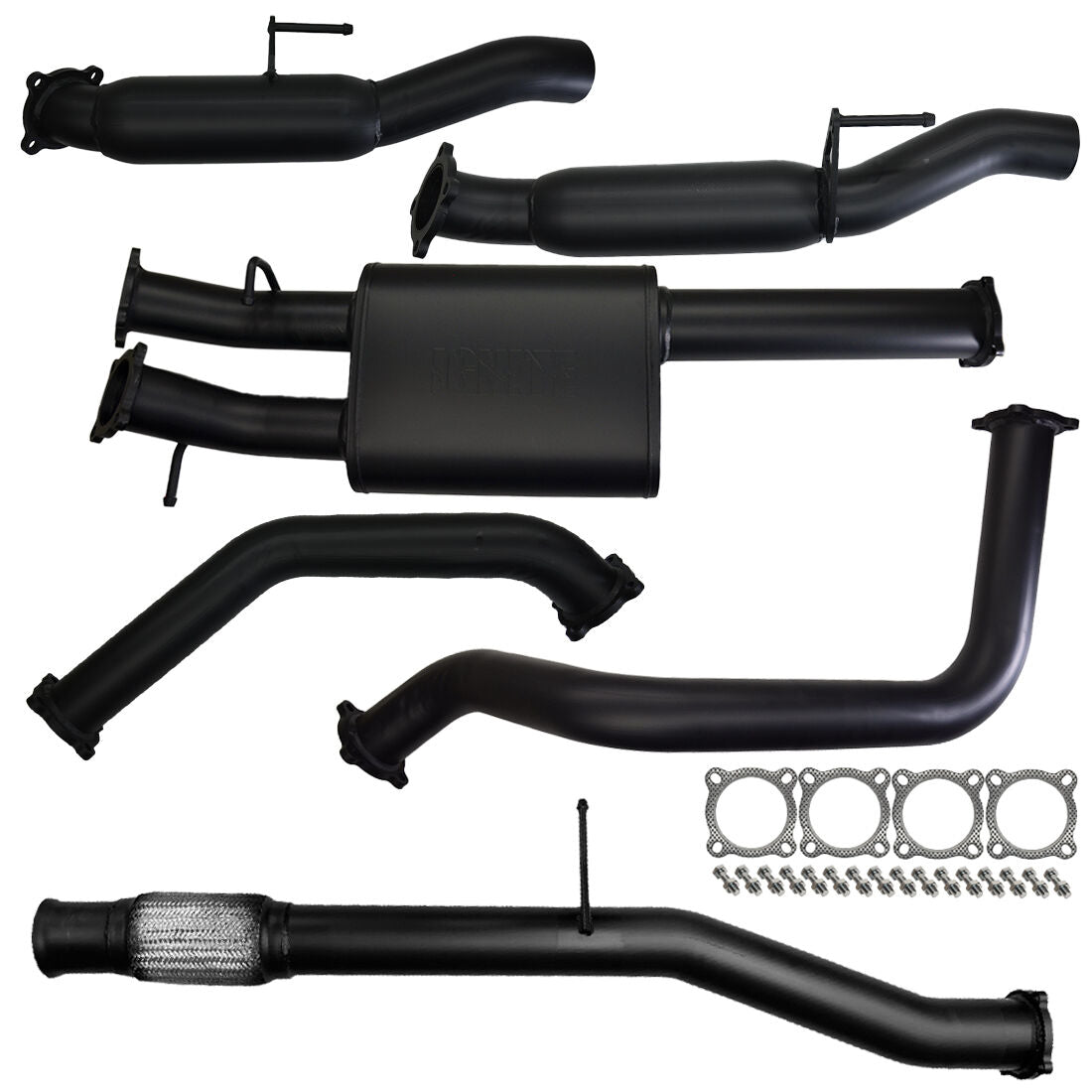 Chevrolet Silverado 1500 Exhaust 6.2L V8 Cat Back Single 3.5" to 3" Dual Systems