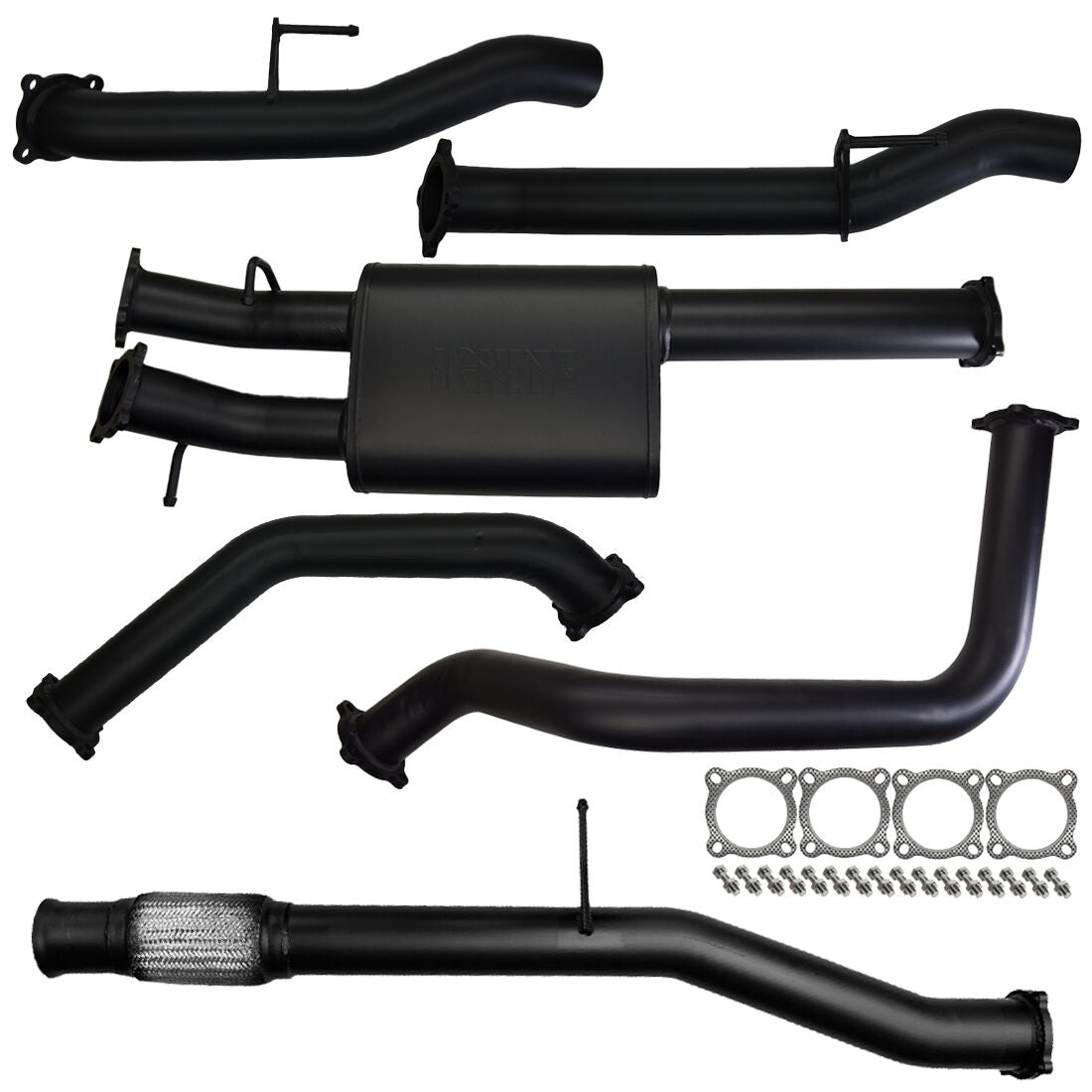 Chevrolet Silverado 1500 Exhaust 6.2L V8 Cat Back Single 3.5" to 3" Dual Systems