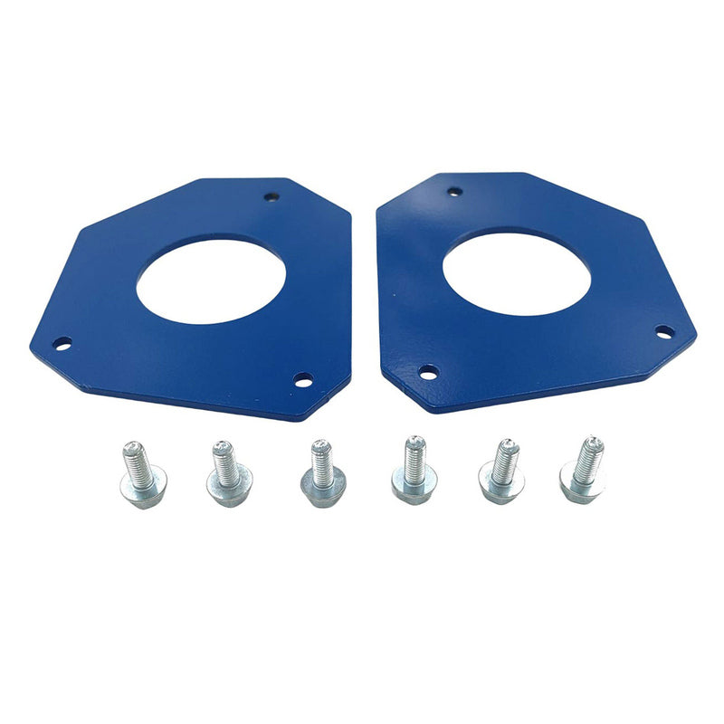 Pair Strut Tower Reinforcement Plates Blue Fit For Mini Cooper R50 R53 2002-2006