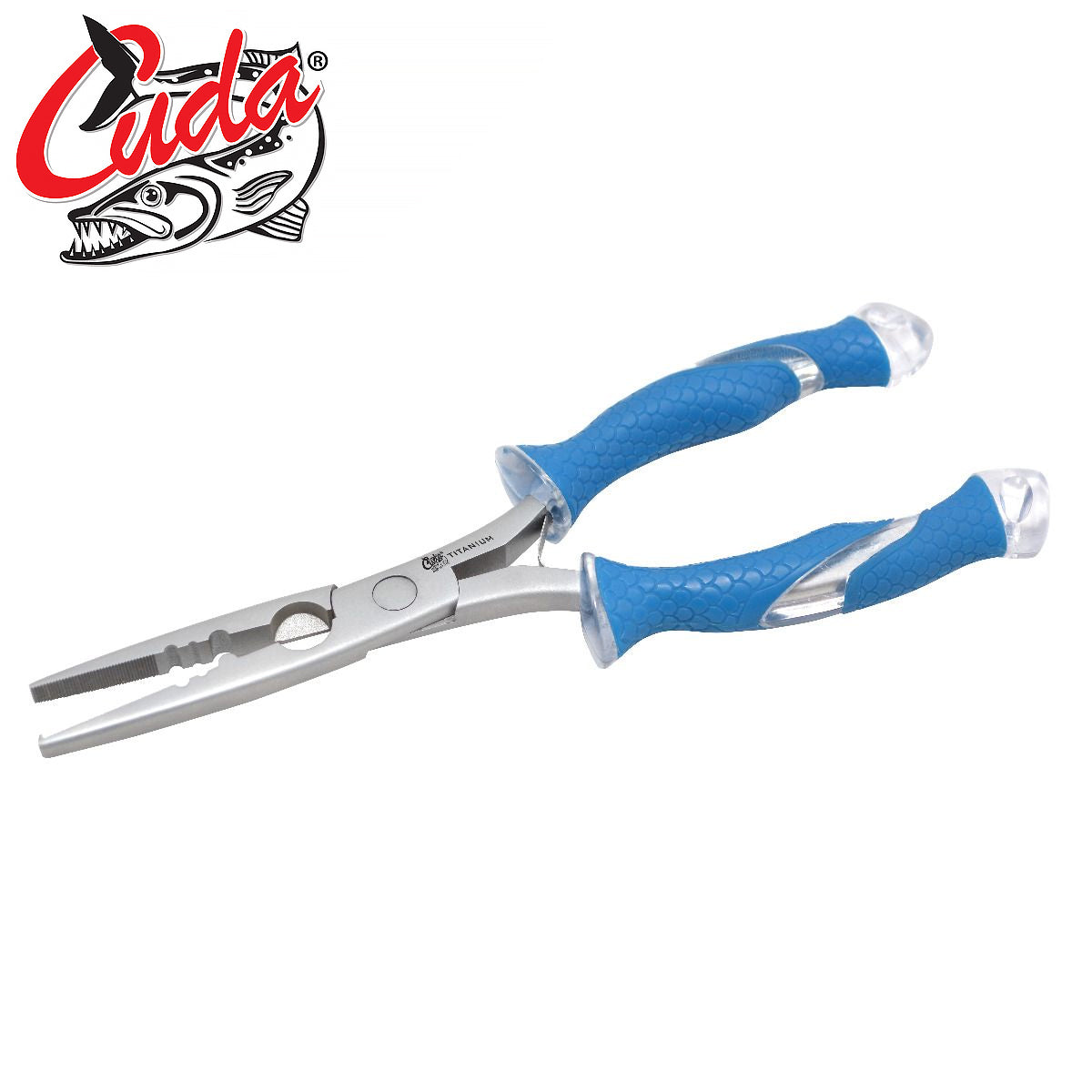 Cuda 8" Titanium Bonded Stainless Steel Pliers with Ring Splitter
